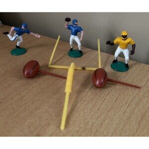 Deco Pac Football Cake Cupcake Topper Set Players Goals FootBall Preowned